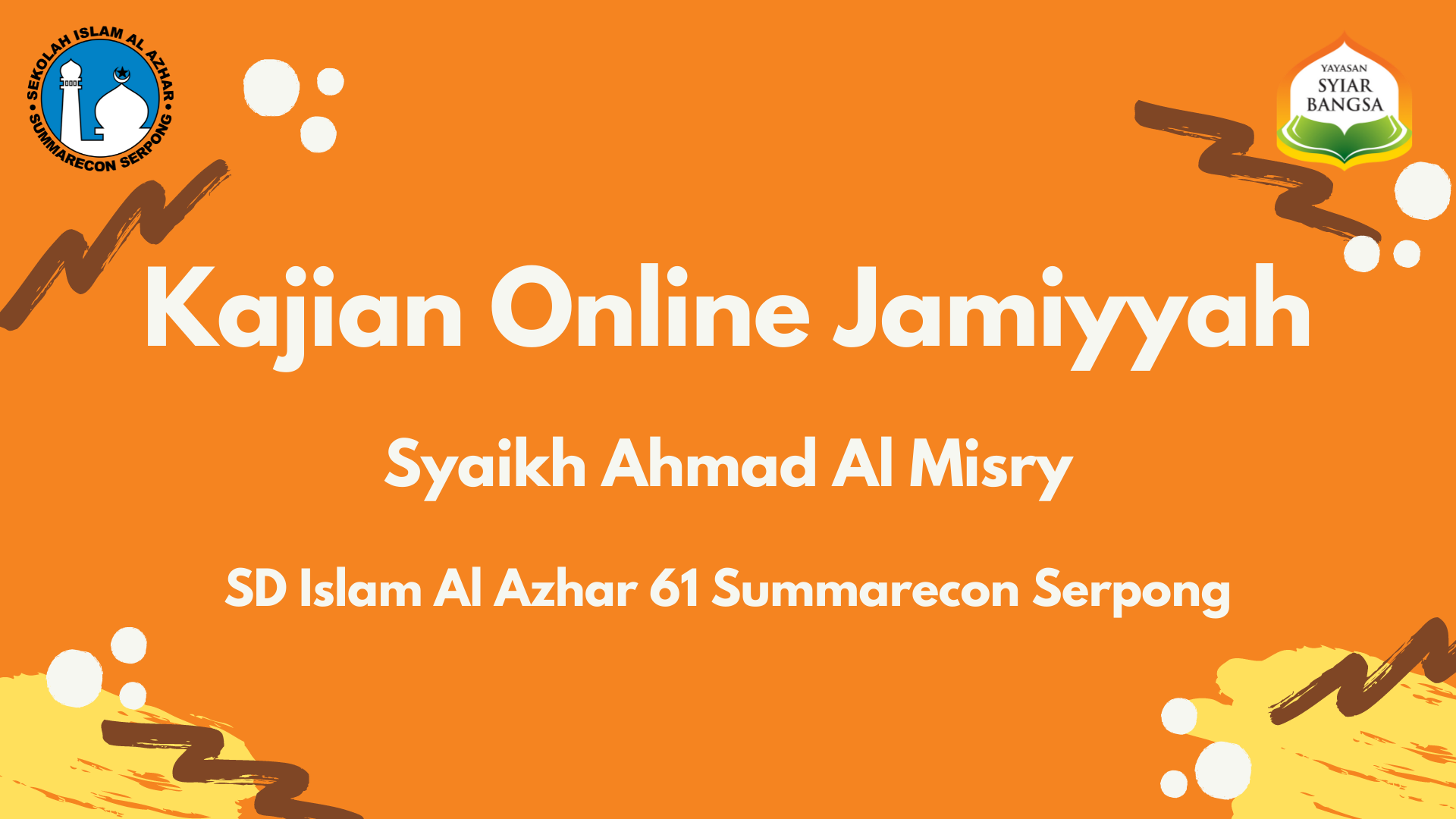 Kajian Online Jamiyyah Syaikh Ahmad Al Misry